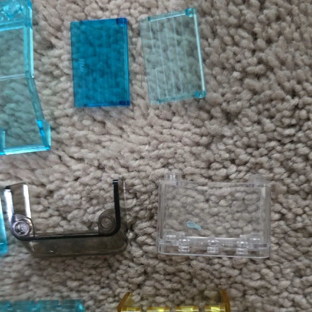LEGO Assorted Transparent Roof & Hood Pieces